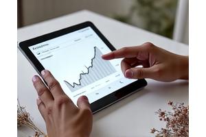 市場トレンドを示すグラフと成長するドライフラワー市場