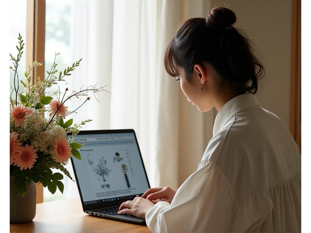 オンライン講座の受講風景、熱心に学ぶ生徒